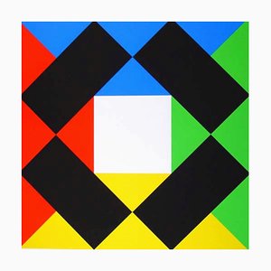 Max Bill, Composition avec un Centre Blanc, 1972, Sérigraphie