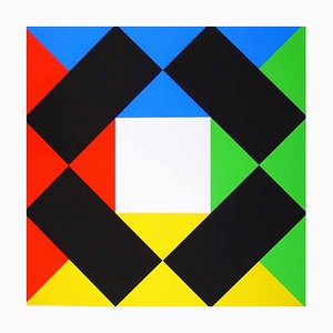 Max Bill, Composition with a White Center, 1972, Screen Print