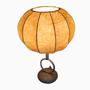 Lámpara de mesa Cocoon italiana, años 60