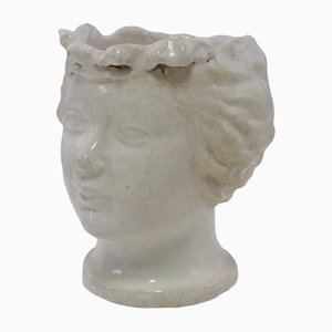 Französischer Büstenkopf / Keramikvase