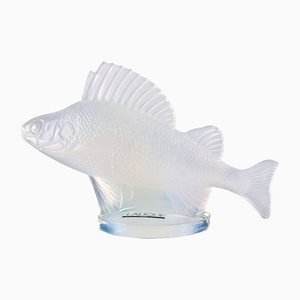Opalescent Crystal Perche Fish Mascot or Paperweight by René Lalique, France
