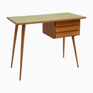 Mid-Century Cherry Wood Desk with Formica Top, 1950