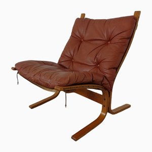 Mid-Century Siesta Leather Chair by Ingmar Relling for Westnofa, Norway, 1960s