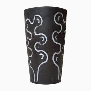 Danish Glazed Ceramic Vase by Helge Østerberg, 1960s