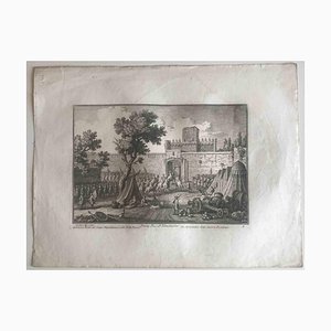 After Giuseppe Vasi, Porta Pia Viminalis, Original Etching, 18th Century