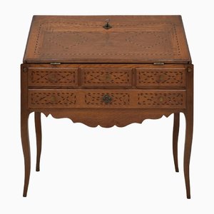 Louis XVI Style Secretaire with Solid Oak Inlays, 1900s