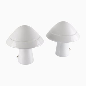 Murano Glass Mushroom Table Lamps by Guido De Majo for Res Murano, Italy, Set of 2