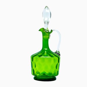 Art Nouveau Carafe in Cramberry Glass, United Kingdom, Early 1900s