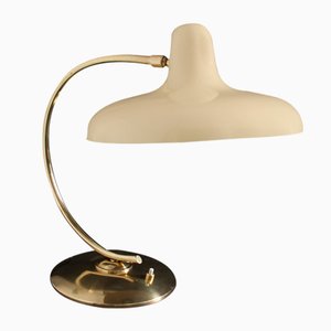 Lampada da tavolo in ottone e metallo nello stile di Cosack, anni '50