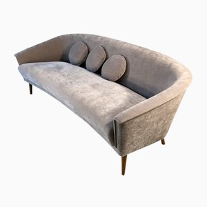 Grey Felt Sofa, France, 1950s