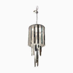Grand Lustre Mid-Century en Verre de Murano, 1970s