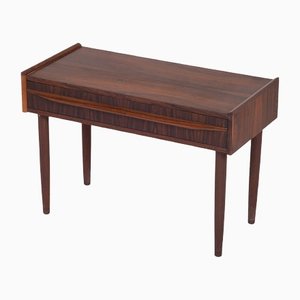 Danish One Drawer Bedside Table in Rosewood, 1960s