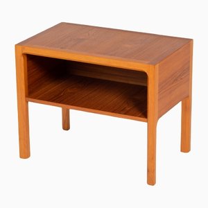 Grande Table de Chevet Vintage en Teck, Danemark, 1960s