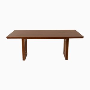 Walnut Dining Table for Mobil Girgi, Italy, 1970s