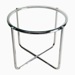 Tube Coffee Table in Glass and Chrome, 1970s