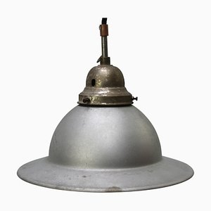 Lampes à Suspension Industrielles Vintage en Verre Mercuré de Sm Universal
