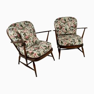 Windsor Range Collection Armchairs by Lucian Ercolani for Ercol, 1950s, Set of 2