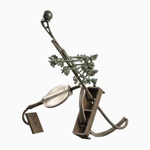 Claude Viseux, Escultura abstracta, 1975, Acero