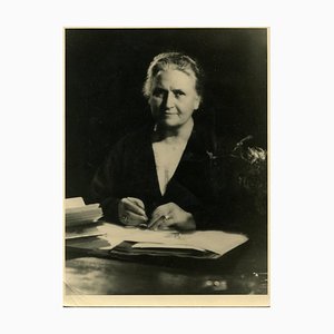 Studio Vasari, Portrait of Maria Montessori, Vintage Black & White Photograph, 1940s