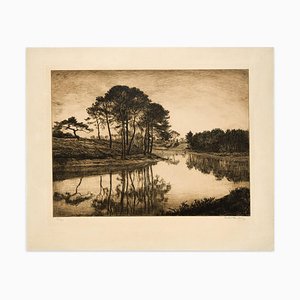 Unknown, Landscape, Original Etching, 19th Century