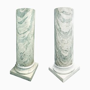 Columnas de mármol, Italia, finales del siglo XIX. Juego de 2