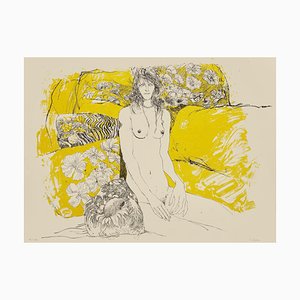 Sergio Barletta, Nude, Original Lithograph, 1980s