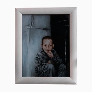 Roberto de Francisci, The Child, Original Oil Painting, 2011