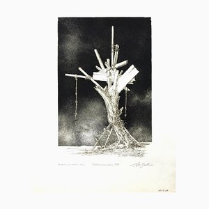 Leo Guida, Temporary Tree, Original Etching, 1971