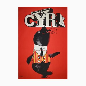 Cyrk Poster by Waldemar Swierzy, 1980s