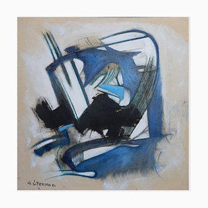 Giorgio Lo Fermo, Espressionismo astratto, Olio originale su tela, 2021