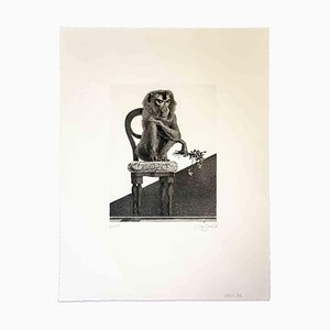 Leo Guida, The Monkey, Acquaforte originale, 1972