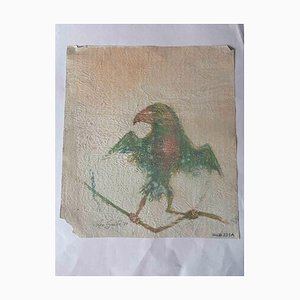 Leo Guida, Eagle and Crow, Original Mixed Media, años 70