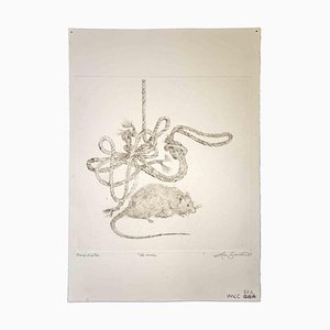 Leo Guida, The Rope, Grabado original, años 80