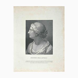 Thomas Holloway, Retrato de mujer, Grabado original, 1810