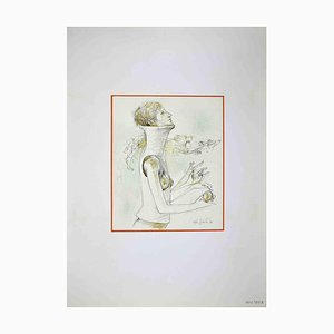 Leo Guida, Strange Abilities, Original Ink Drawing, 1972