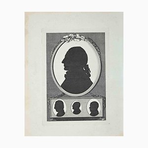 Thomas Holloway, Silhouettes, Incisione originale, 1810