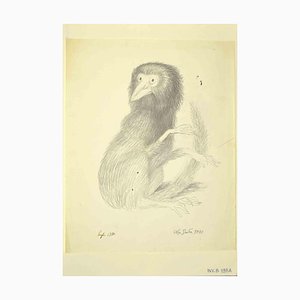 Leo Guida, Lemure, Disegno a matita originale, anni '70