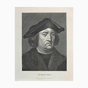 Thomas Holloway, Portrait of Sir Thomas More, Original Etching, 1810