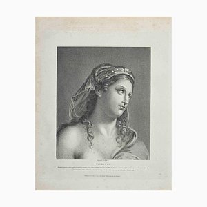 Thomas Holloway, Portrait of Clemency, Original Etching, 1810