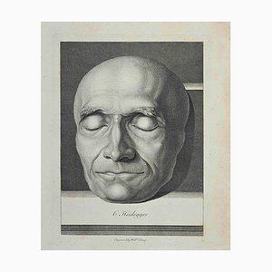 William Sharp, Portrait of G. Heidegger, Original Etching, 1810