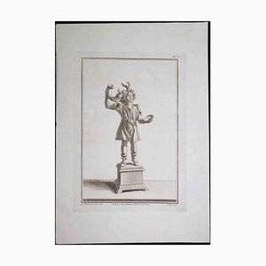 Carlo Nolli, Ancient Roman Statue, Original Etching, 18th Century