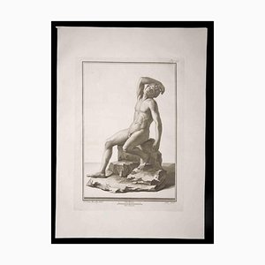 Carlo Nolli, Ancient Roman Statue, Original Etching, 18th Century