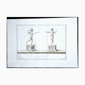 Giovanni Morghen, Ancient Roman Statues, Original Etching, 18th Century