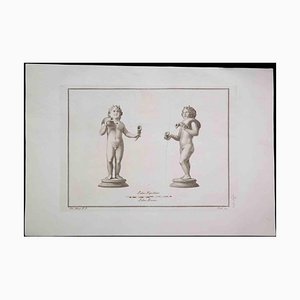 Carlo Nolli, Ancient Roman Statue, Original Etching, 18th Century