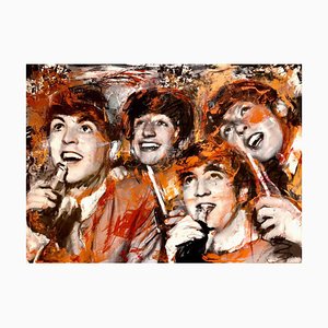 Ivana Burello, The Beatles, Original Mixed Media, 2020, Incorniciato