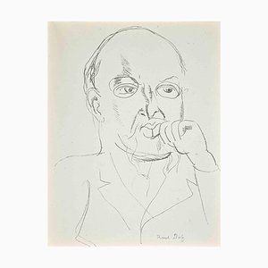 Raoul Dufy, Etude pour Autoportrait, Lithographie Originale, 1930s