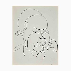 Raoul Dufy, Etude pour Autoportrait, Lithographie Originale, 1930s