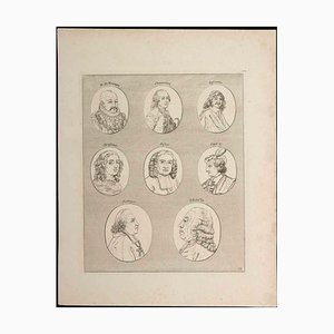 Thomas Holloway, Portraits, Original Radierung, 1810