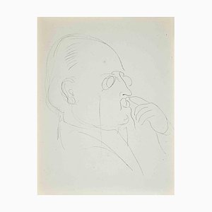 Raoul Dufy, Study for Self-Portrait, Original Lithographie, 1930er