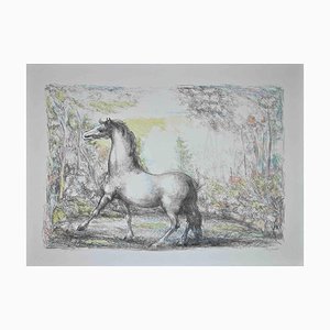 Domenico Purificato, Horse, Litografía original, años 70
